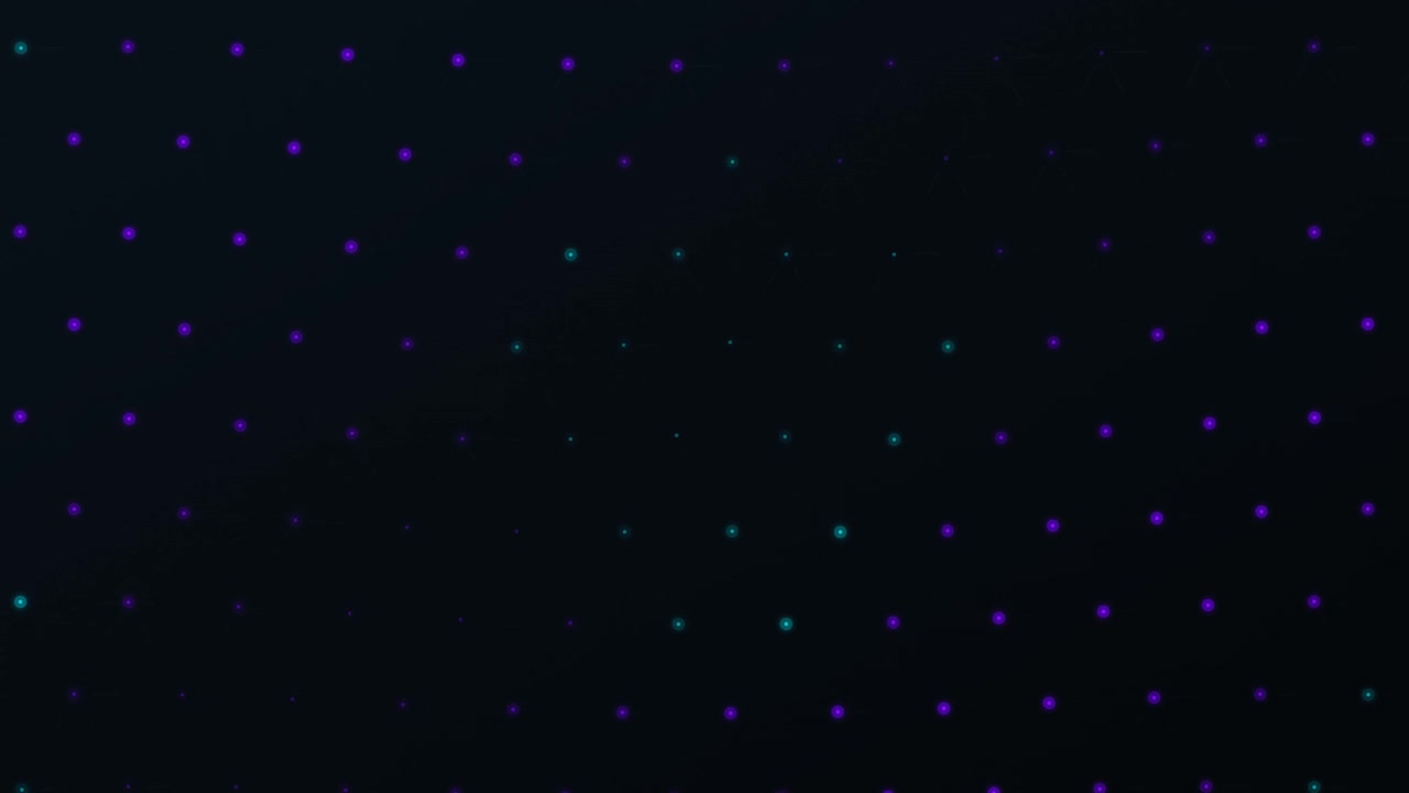 Abstract Motion Background with Pulsing Colorful Light Dots