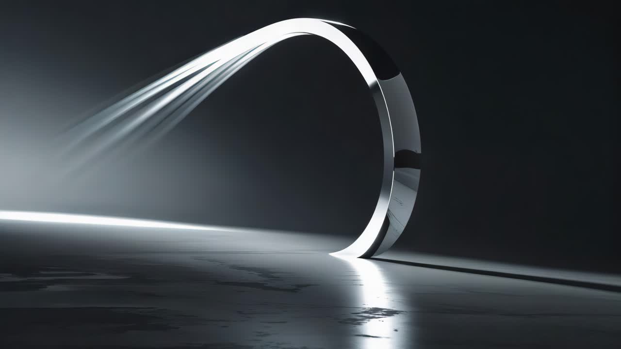 Abstract Futuristic Ring of Light