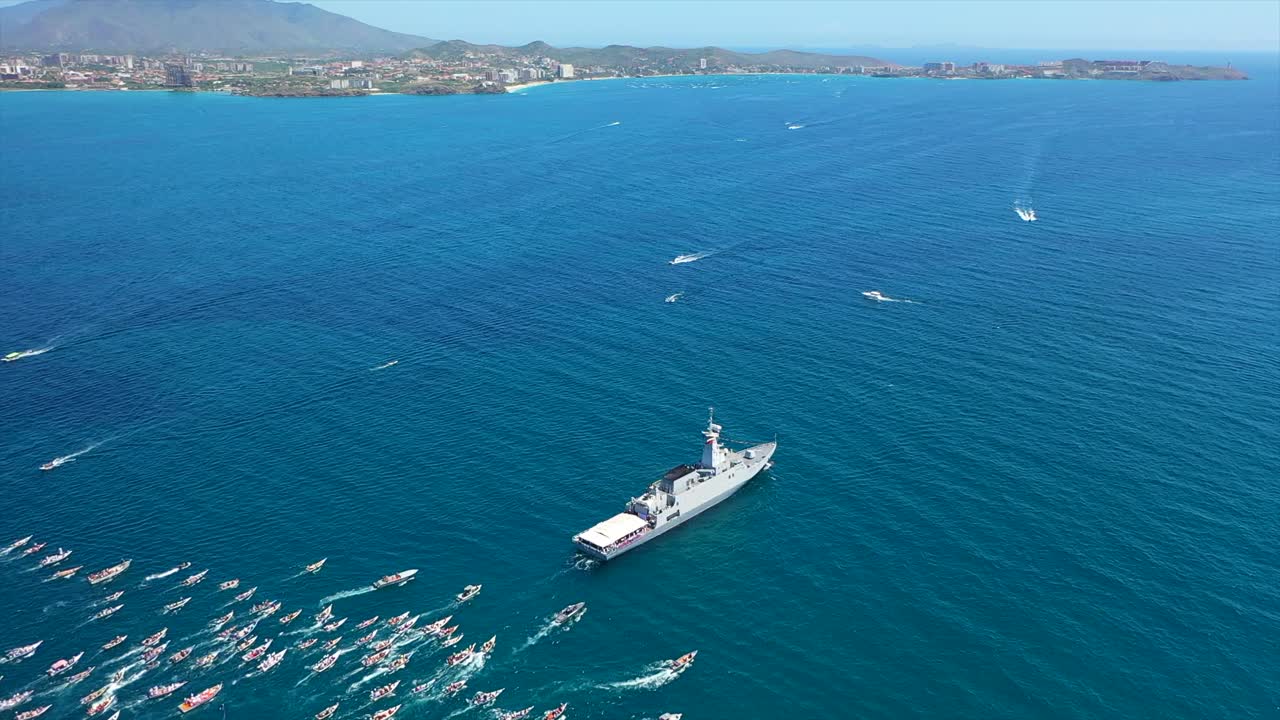 Boats gather for Virgen del Valle procession on Margarita Island