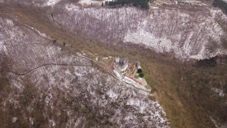 4K-CASTLE-FALKENSTEIN-IN-WINTER,-MEISDORF,-HARZ,-GERMANY