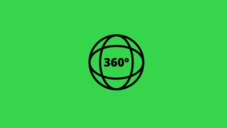 icono animación de 360° con luma matte opcional. llave de croma incluida. video en 4k.