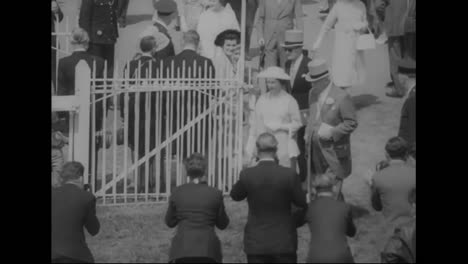 a horse race at epson downs in 1960