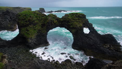 Gatklettur-basalt-rock-in-Arnarstapi-in-Iceland.