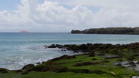 Looking-towards-coastline-in-Spain-Camera-=-Static-shot-along-the-coast-from-a-view-point-near-to-Tarifa-in-Spain