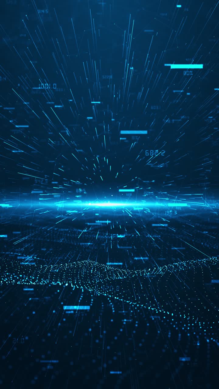 Abstract blue binary code background web developer digital computer code information flow of digital