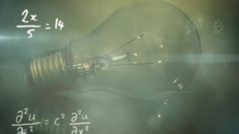 Animation-of-light-bulb-and-scientific-formule-data-processing