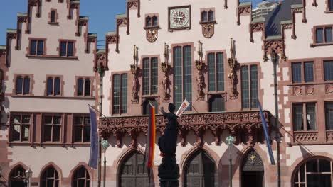 the historic römer building in frankfurt am main, germany