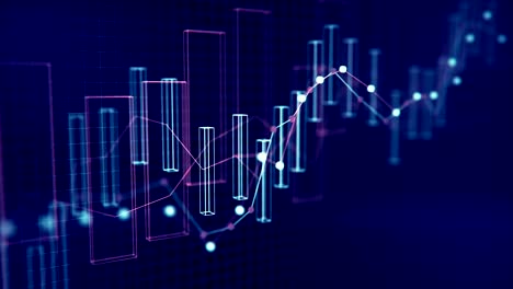 4k financial data concept.