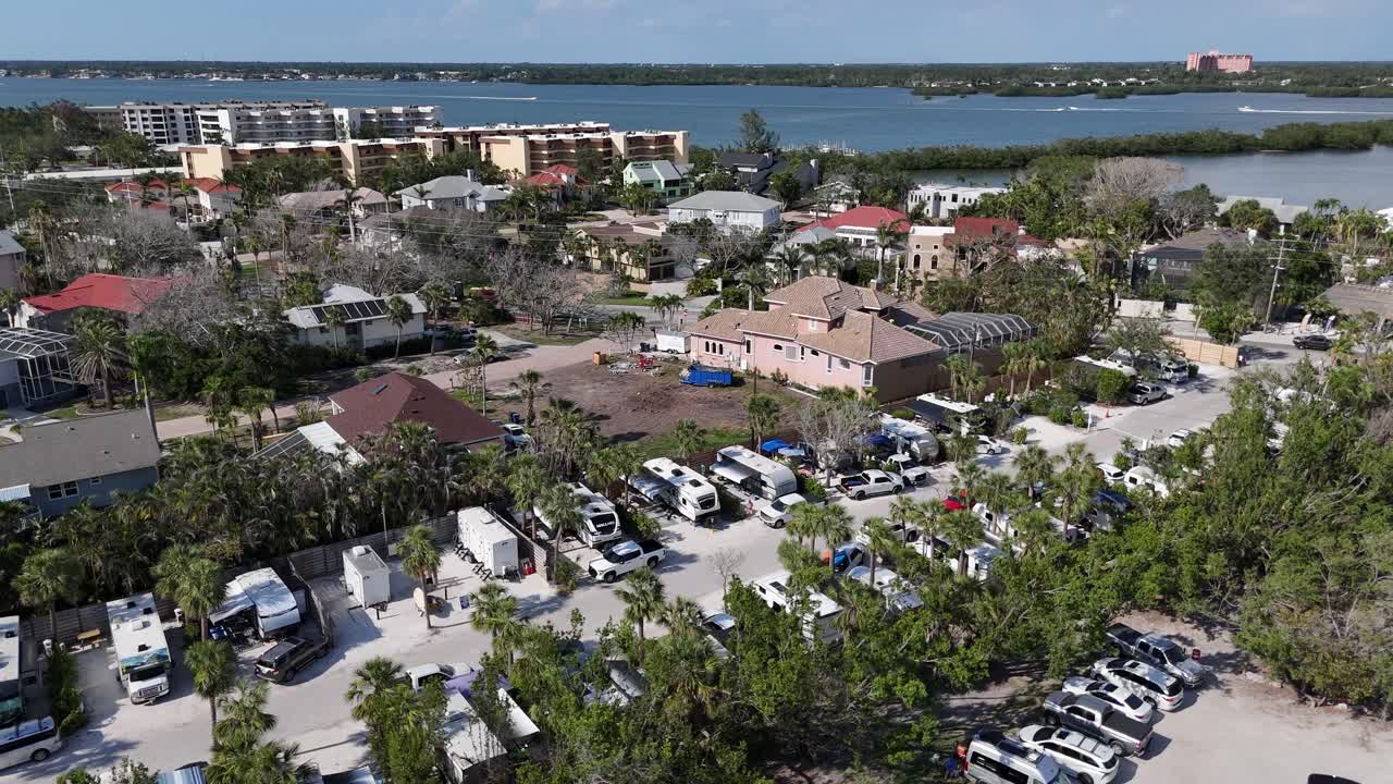 Turtle Beach public campground on South Siesta Key, Sarasota, Florida on the Gulf of Mexico