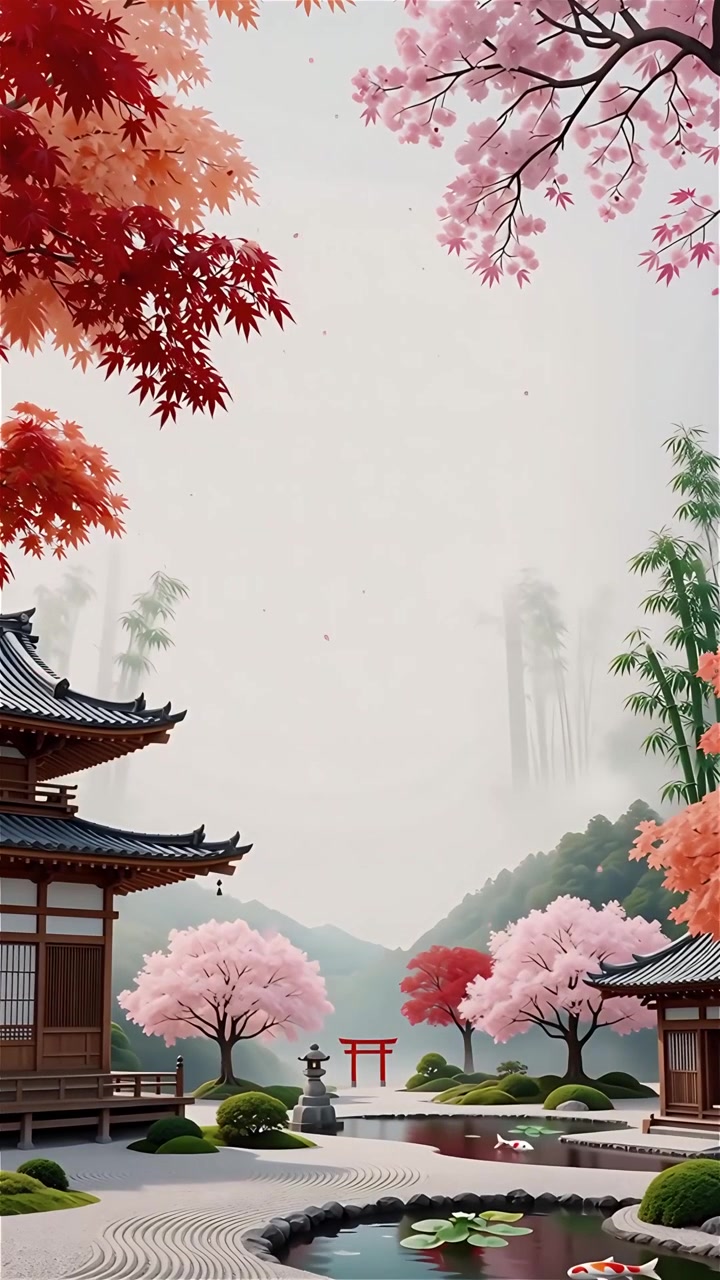 Sfondo Animato Cultura Giapponese 4K