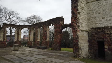 an old church left in ruins