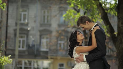 Pareja-De-Boda.-Encantadores-Novios.-Familia-Feliz.-Hombre-Y-Mujer-Enamorados