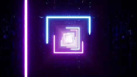 glow neon light stroke tunnel vj loop