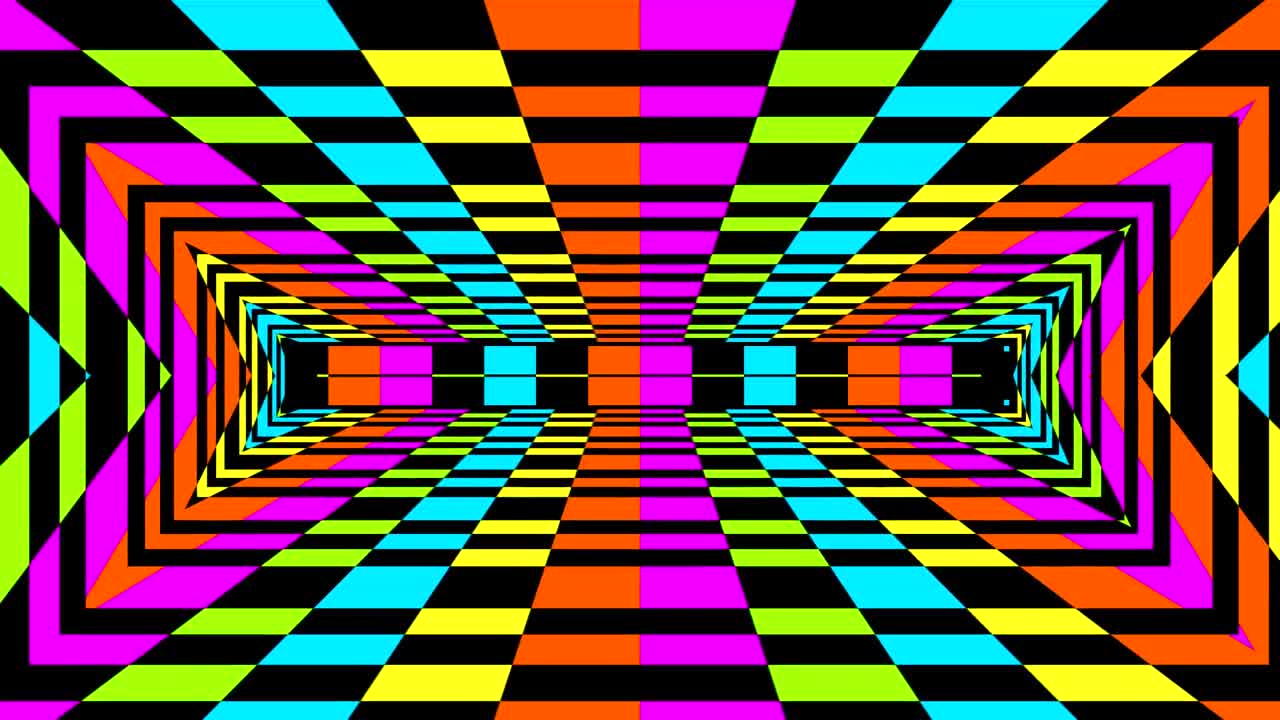 fondo de movimiento abstracto de danza de túnel