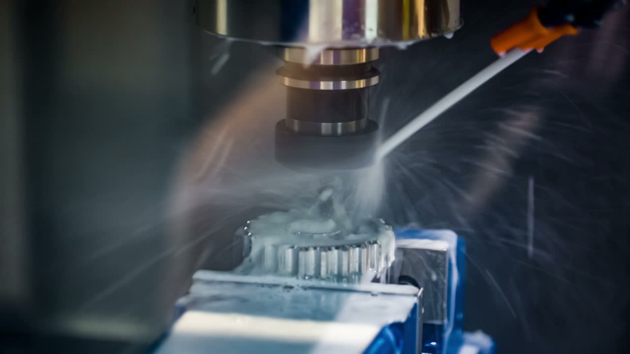 금속 가공 cnc 밀링 머신.