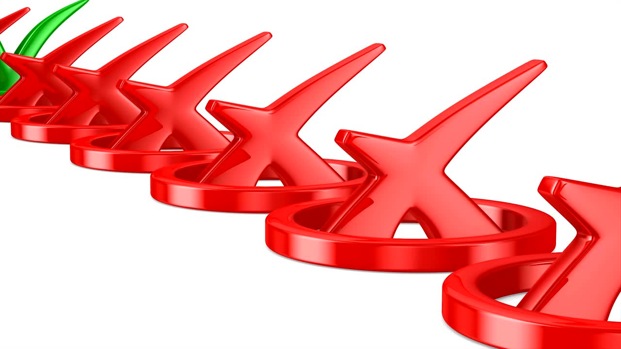 색 배경에 큰 긍정적 인 기호. 고립 된 3d 렌더링