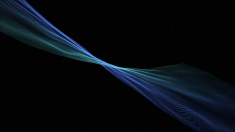4k wave particle wireframe tunnel dark grid background light effect digital technology connection
