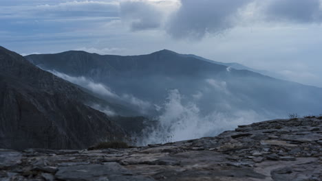 timelapse monte olimpo grecia nubes kazania ubicación atardecer