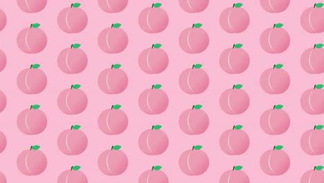 peach illustration loop animation.