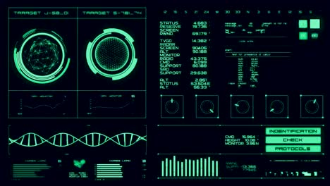 interfaz futurista | hud | pantalla digital