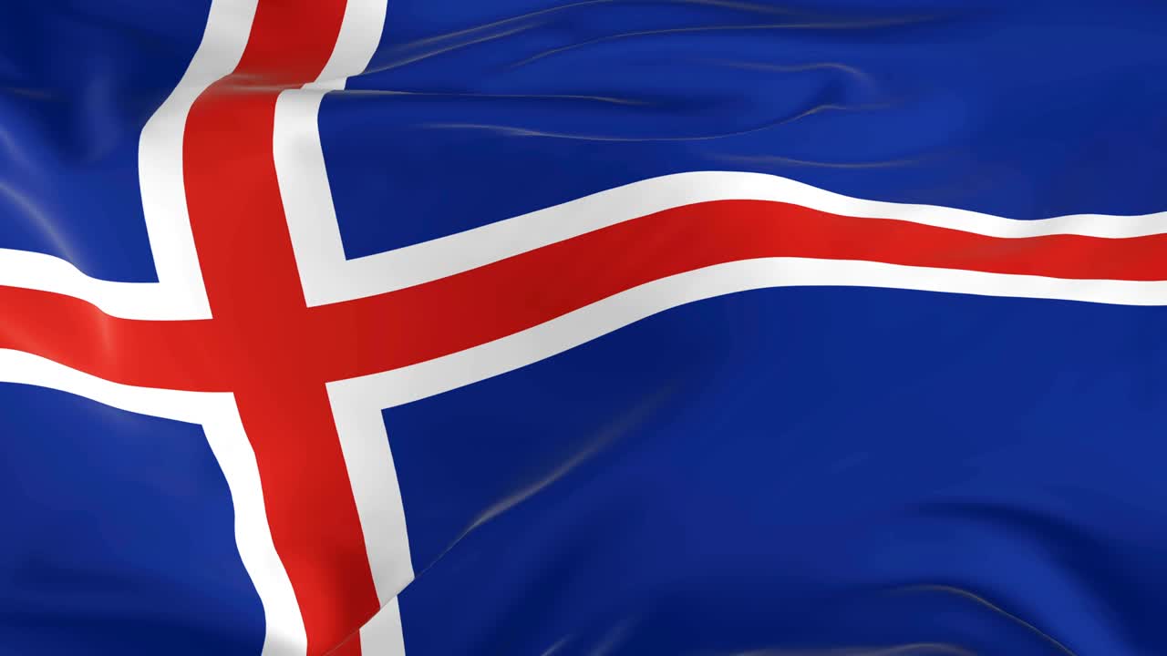 아이슬란드의 발을 배경으로 흔들고 있습니다.