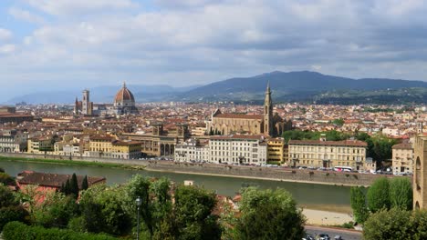 overlooking river arno and florence