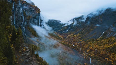 captivating beauty of autumn in a serene french mountain valley