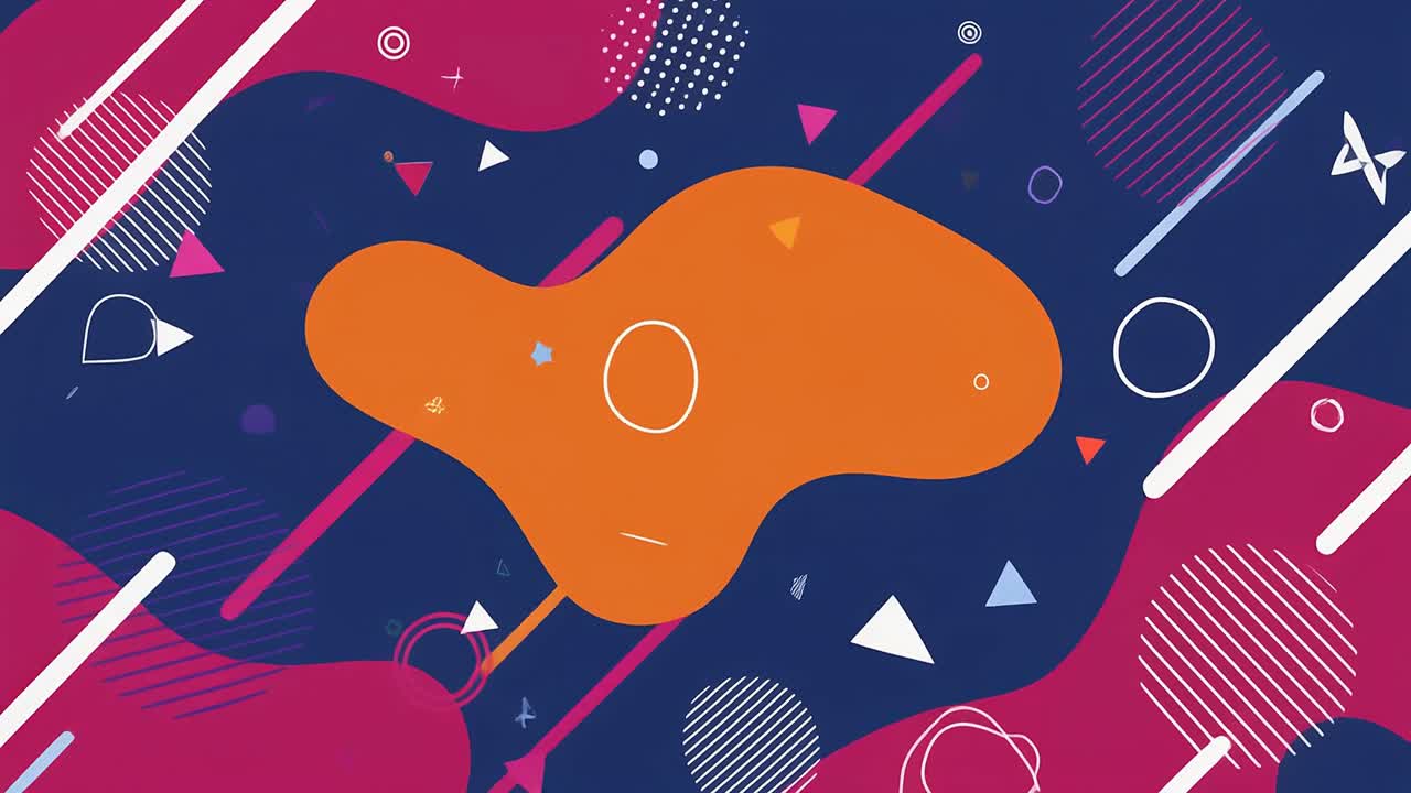 Dynamic Abstract Background with Morphing Geometric Shapes