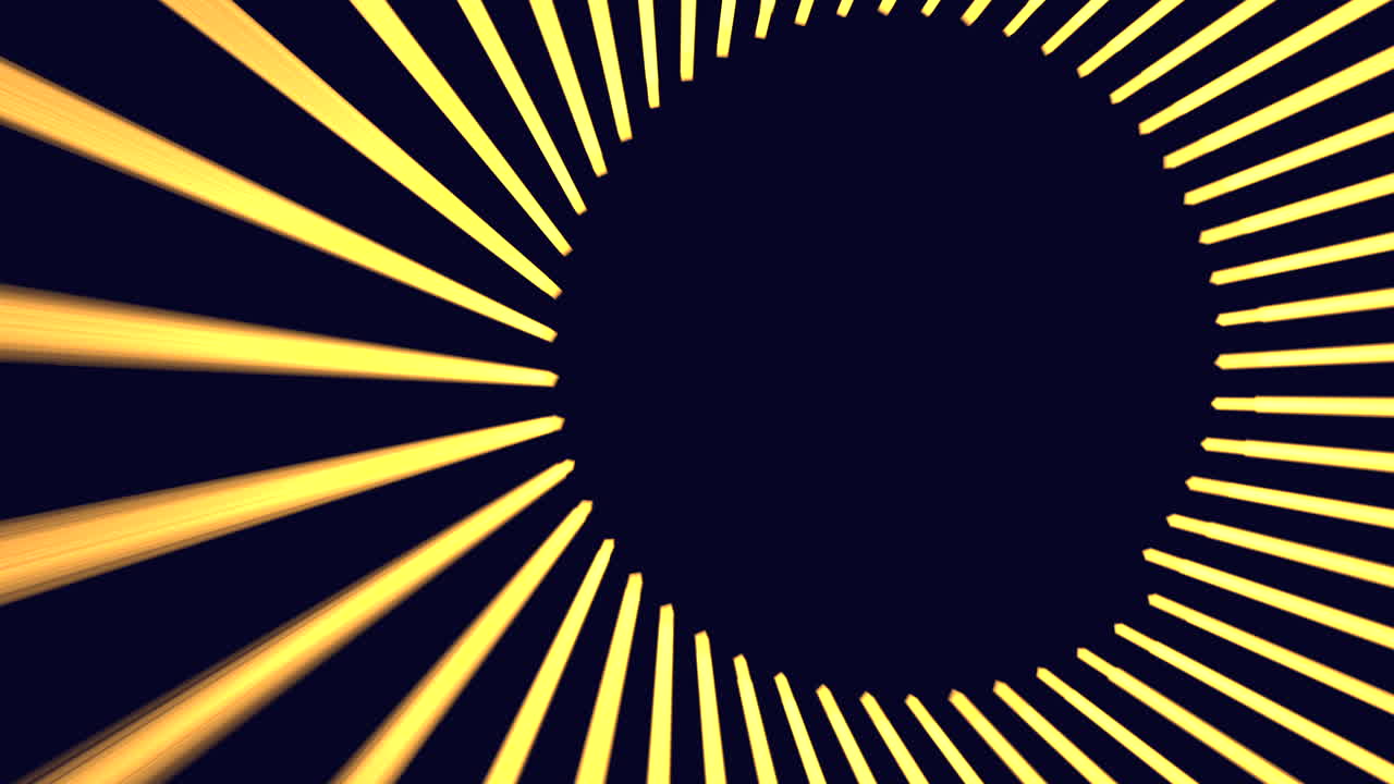 Futuristic circles with lines on black gradient