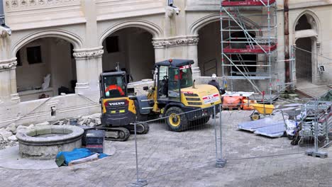 restoration and construction at the château de pierrefonds, france