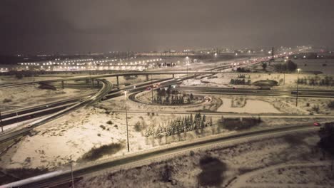 ciudad de toronto en canadá durante una fuerte tormenta de nieve invernal