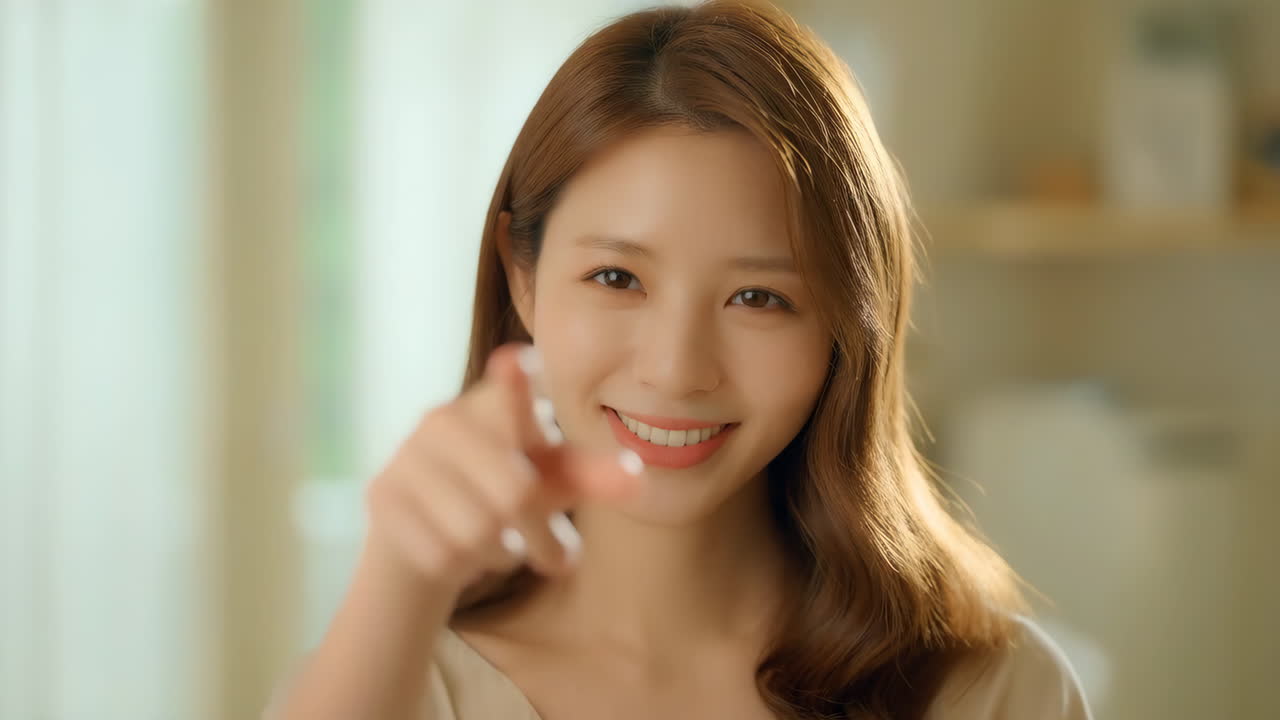 아름다운 아시아 여성 초상화