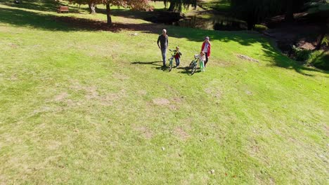 Familia-Caminando-En-El-Parque