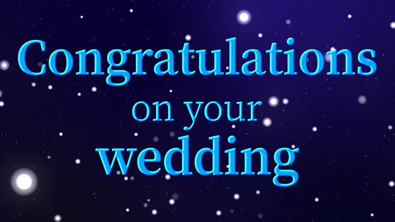 결혼 축하 메시지 문자 애니메이션 모션 그래픽