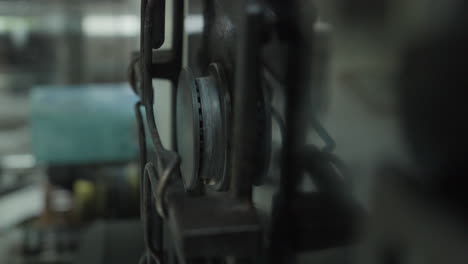 close-up of a blue gas flame burning on a stove