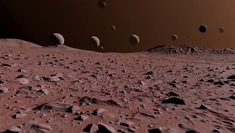 paisaje de un planeta alienígena