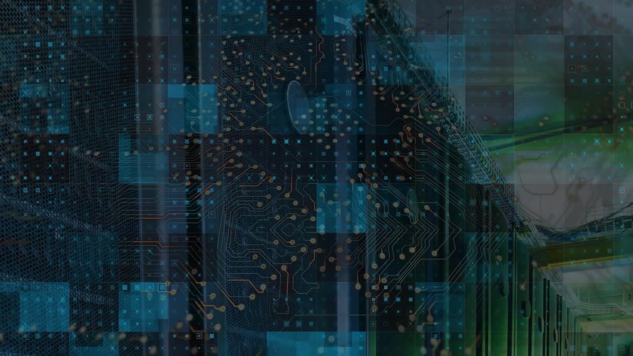 Animation of digital data processing over computer servers