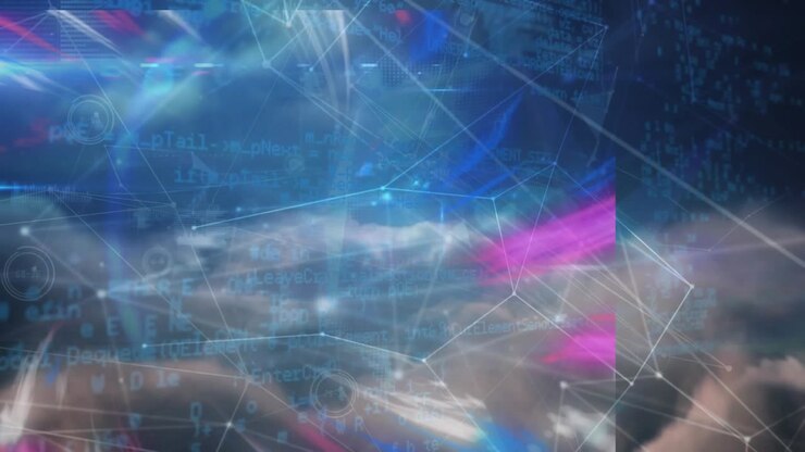 Animation of data processing over network of connections