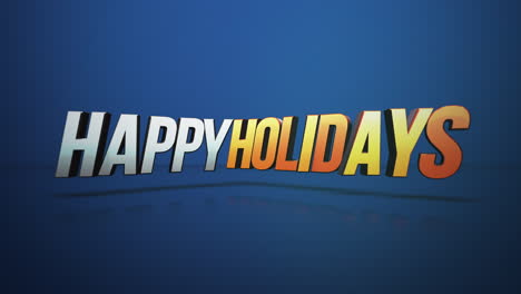 Colorful-Happy-Holidays-text-on-blue-gradient