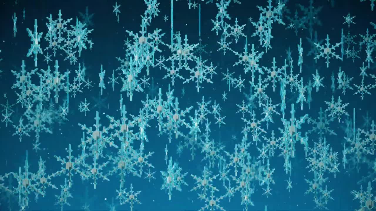 눈송이 모션 그래픽 배경으로 우아한 크리스마스