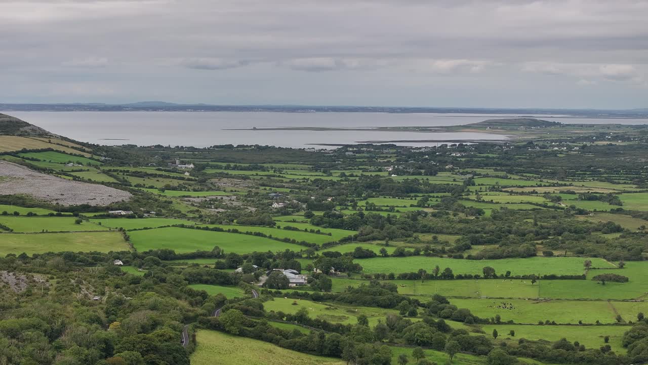 Aerial of Natural Coastal Landscape