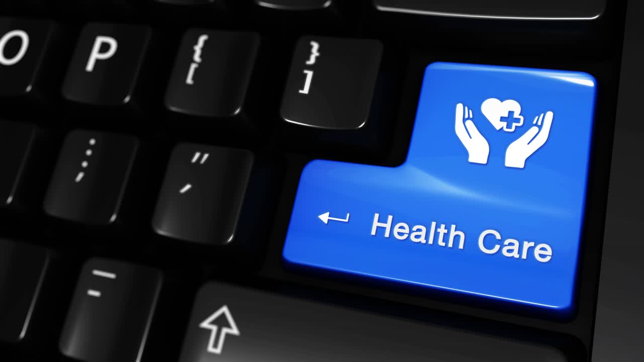 Health Care Button on Keyboard