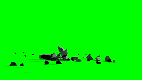 euro sign falling against green screen