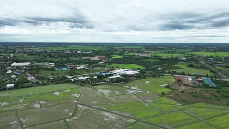 Hotel-Y-Centro-De-Convenciones-Navela-Con-Arrozales-En-La-Provincia-De-Ratchaburi,-Tailandia