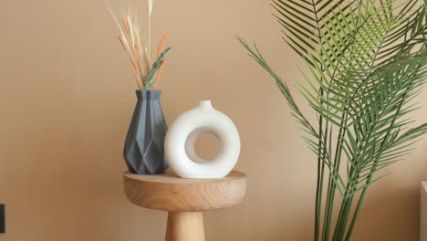 modern home decor with vases and plants