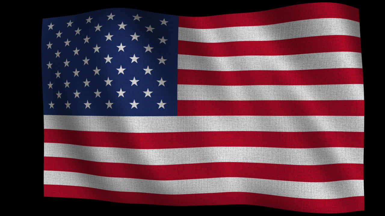 USA-flagget vaier, med stofftekstur.