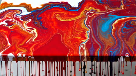abstract fluid art with dripping paint