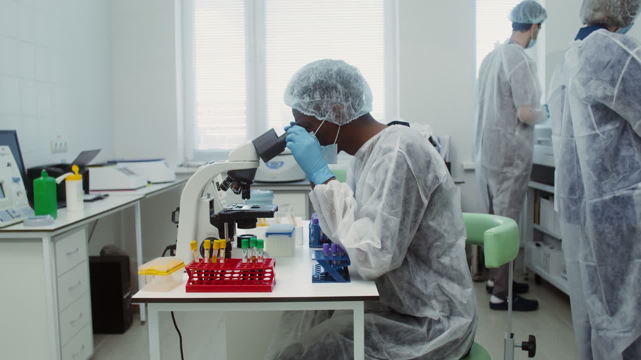 Scientists working in a laboratory