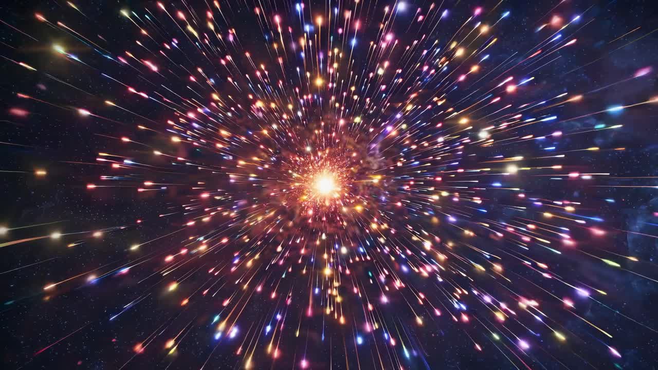 A mesmerizing video of a starry night sky, captured from a top-down angle, showcasing distant stars