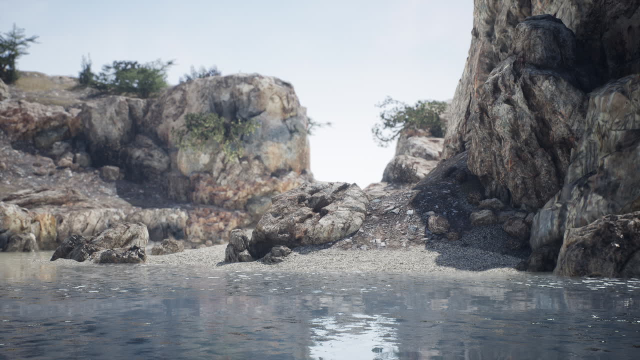 가파른 바다 절벽과